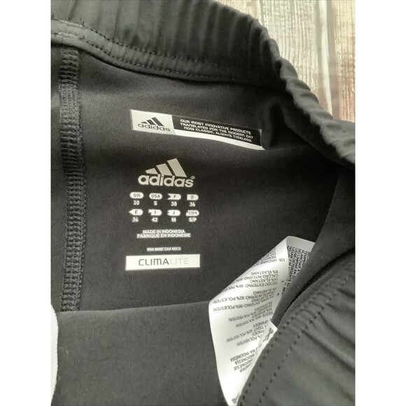 Adidas ClimaLite Size S Running Skirt Skort Marathon  Black 3 strips NWT - Picture 4 of 5